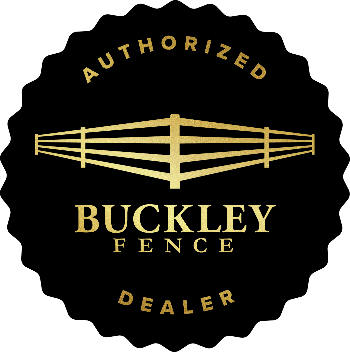 Authorized Buckley Fence dealer badge