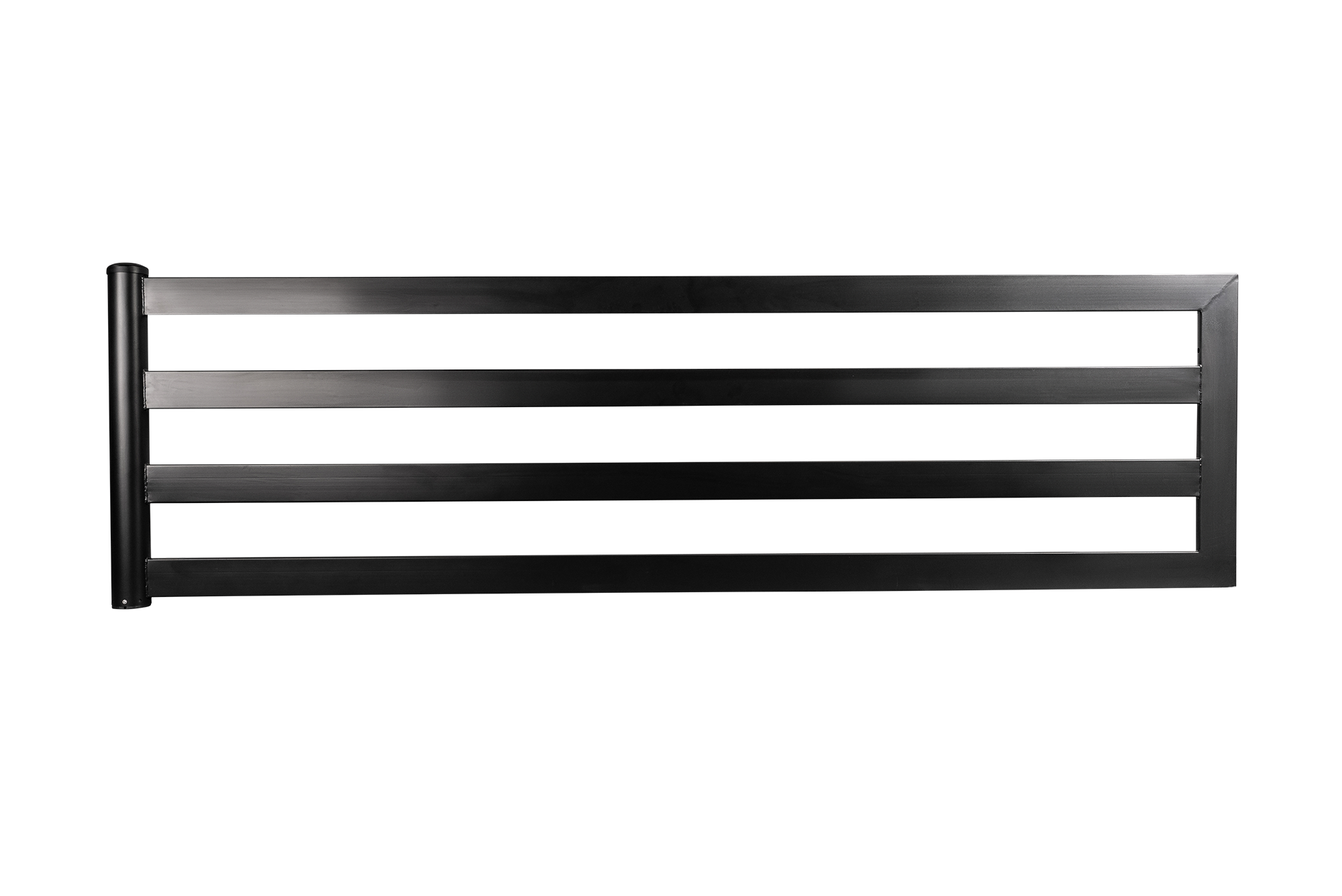 Commercial black metal gate example